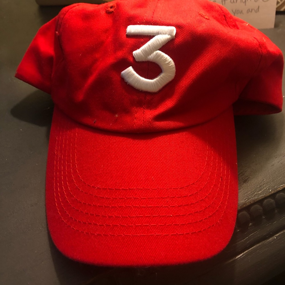 Red Chance The Rapper “3” Dad Hat